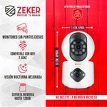 Camara De Seguridad Interior Doble Zeker 4MP 2.5Ghz Wifi IP