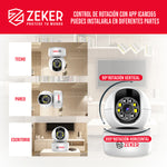 Pack x3 Cámara De Seguridad Interior Wifi IP Zeker 2MP 5G