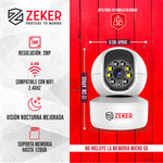 Pack x3 Cámara De Seguridad Interior Wifi IP Zeker 2MP 5G