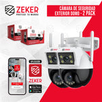 Camara de Seguridad Domo Zeker 4MP 5G Wifi Impermeable X2