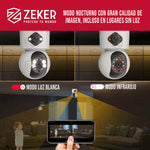 Camara De Seguridad Interior Doble Zeker 4MP 2.5Ghz Wifi IP