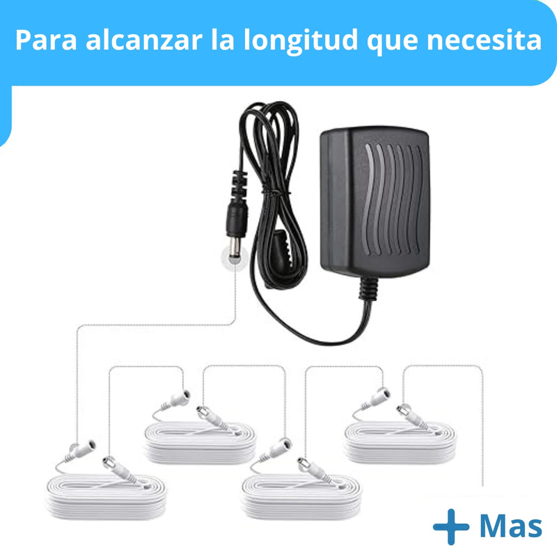 Cable Camara Seguridad 5MTS Extensor Universal 12V DC - caracteristicas