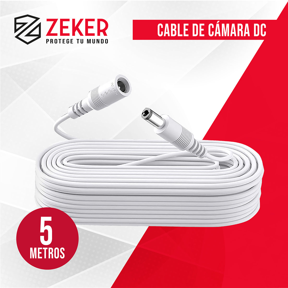 Kit Cámara Exterior PTZ 2MP + Cable 5MTS Zeker