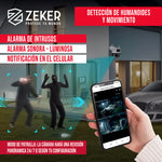 Camara de Seguridad Domo Zeker 4MP 2.4G Wifi Impermeable