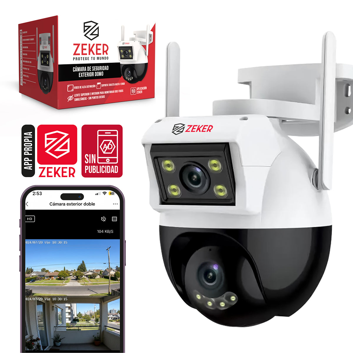 Camara de Seguridad Domo Exterior