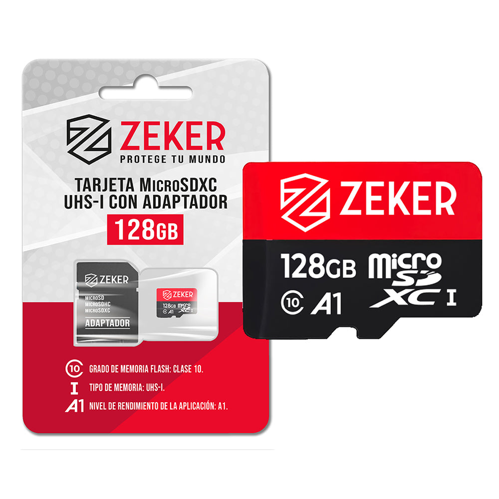 Tarjeta de memoria Micro SD128GB con adaptador SD