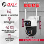 Camara De Seguridad 2.4g Zeker Doble 6mp Exterior Impermeabl