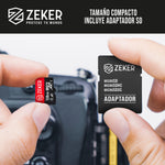 Tarjeta Micro Sd Memoria 128 Gb Zeker 100mbps Adaptador SD