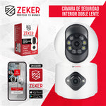 Camara De Seguridad Interior Doble Zeker 4MP 2.5Ghz Wifi IP