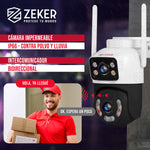 Pack x2 Cámara De Seguridad 2.4G Zeker Doble 4MP Impermeable
