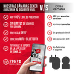 Pack X3 Camara De Seguridad Wifi Impermeable Zeker 4mp 2.4g