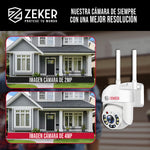 Pack X3 Camara De Seguridad Wifi Impermeable Zeker 4mp 2.4g