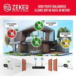 Kit Nvr Camaras Zeker Seguridad 1080p FHD + Disco Duro 500gb