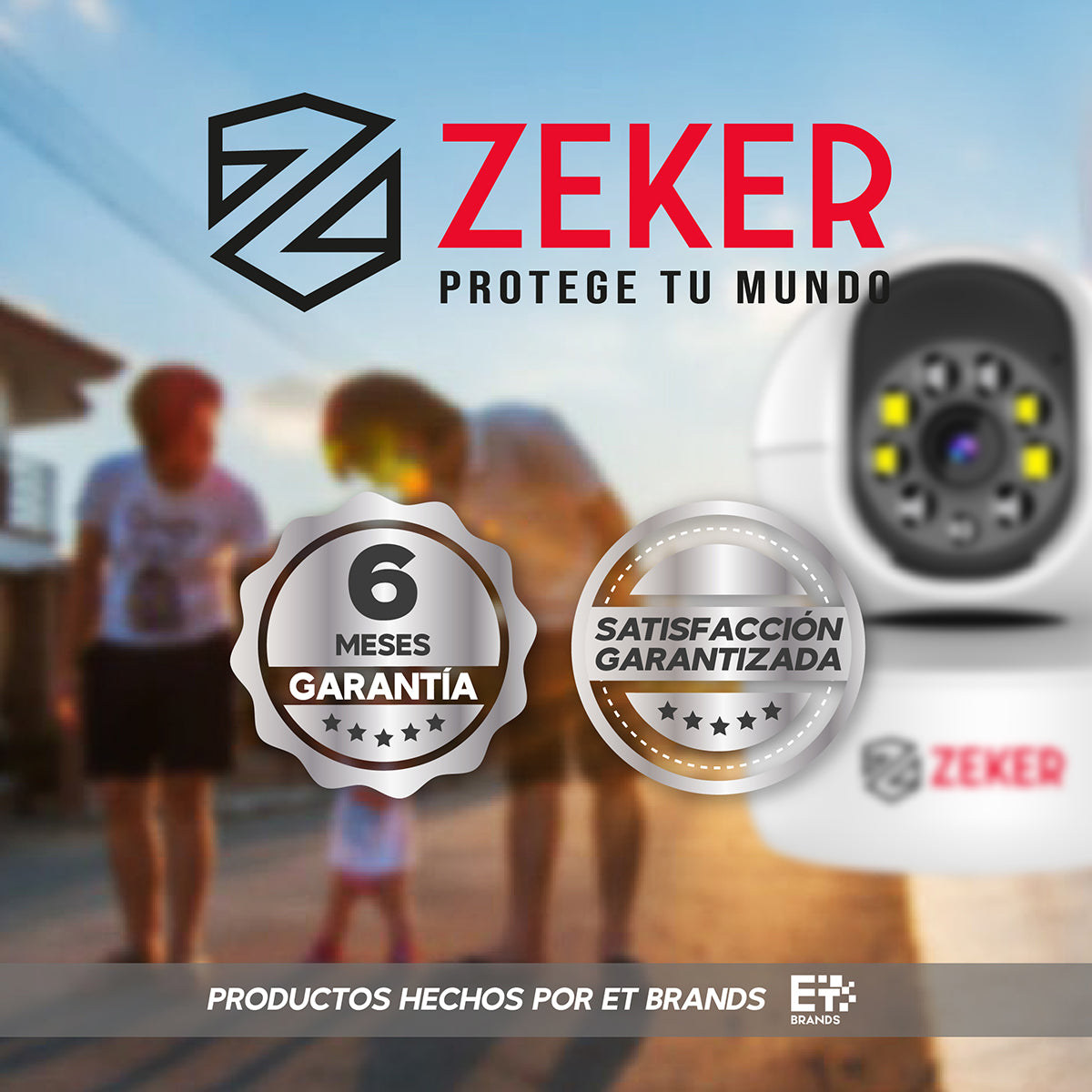 Camara De Seguridad Interior Wifi IP Zeker 2MP 2.4G X2