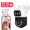 Cámara de Seguridad Exterior Doble Lente 2MP Wifi 2.4Ghz Zeker