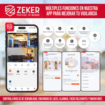 Camara De Seguridad Interior Doble Zeker 4MP 2.5Ghz Wifi IP