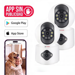 Camara De Seguridad Interior Doble Zeker 4MP 2.4G Wifi IP x2
