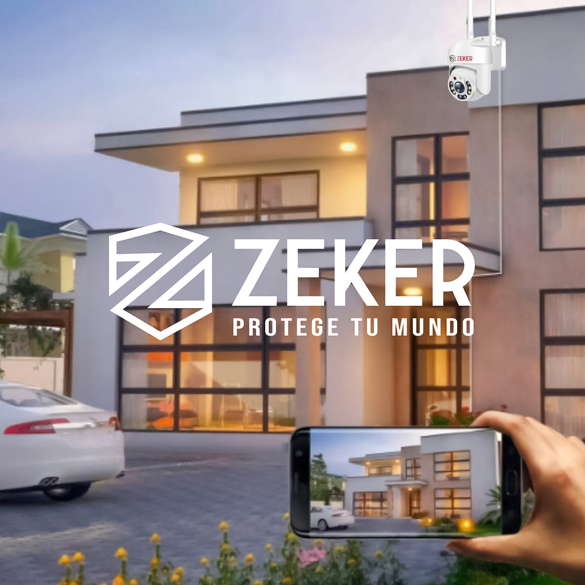 Cable Camara Seguridad Zeker Extensor Universal 20 Mts 12v