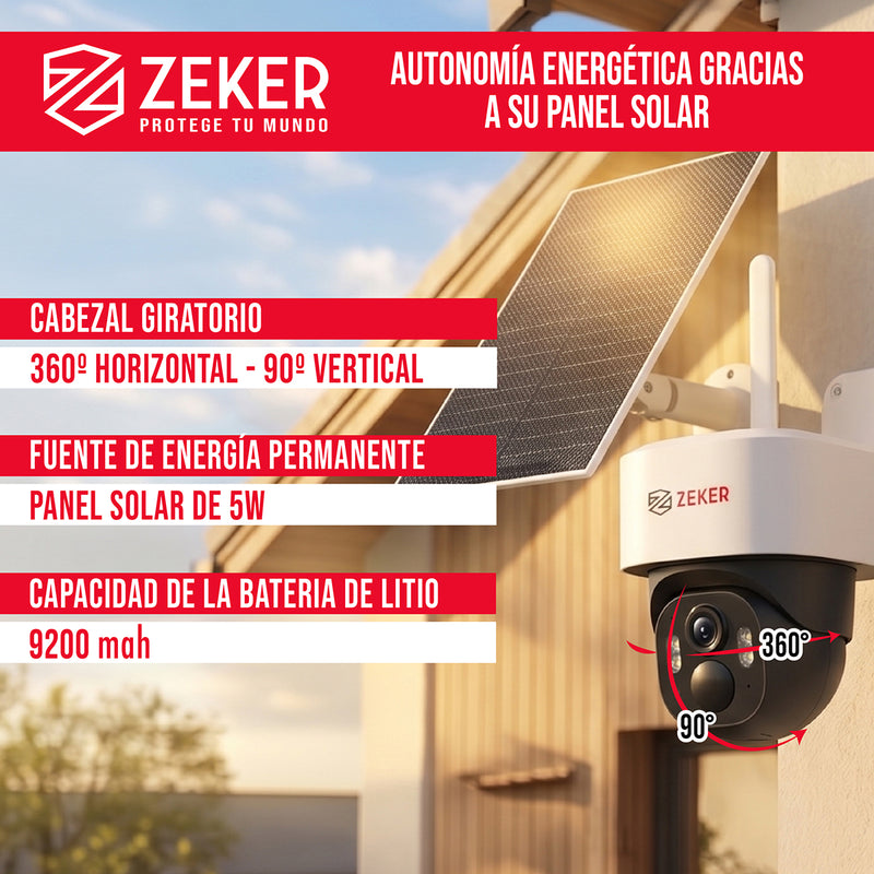 Cámara De Seguridad 4G Panel Solar 4MP - Sin Wifi - caracteristicas