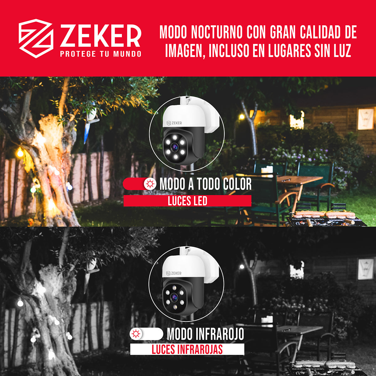 Kit Nvr Camaras Zeker Seguridad FHD 1080p + Disco Duro 500gb