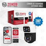 Camara De Seguridad 2.4g Zeker Doble 6mp Exterior Impermeabl